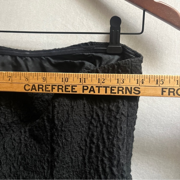 Lord & Taylor Black Textured Strapless Fit & Flare Pocket Dress Sz XS - Picture 8 of 8